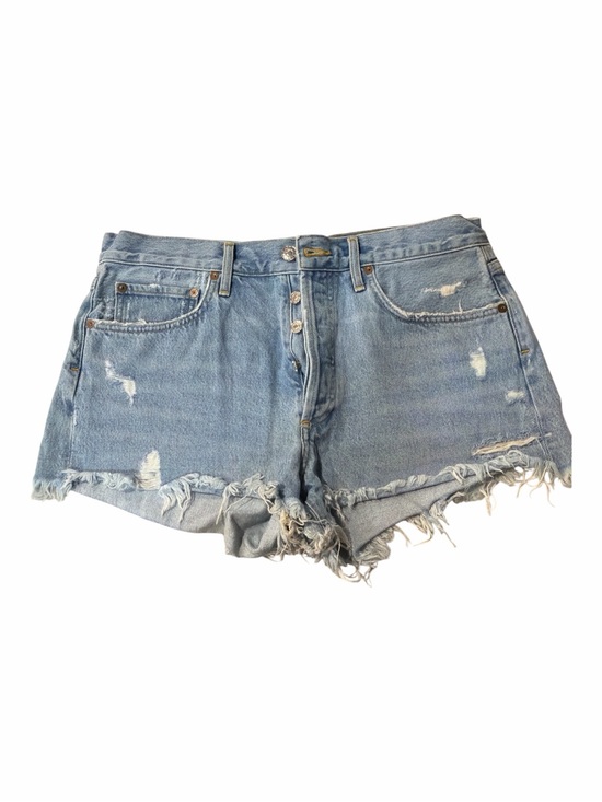 Agolde Pants - AGOLDE Parker Cut-Off Denim Shorts Size 29 Light Wash Distressed Frayed Hem